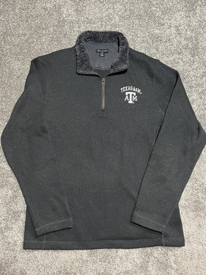 Texas AM Aggies Jacket Mens Medium Gray 1/4 Zip Champion Elite