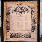 Original 1865 Lithograph Roster/Info Poster For The 13th Michigan Regiment