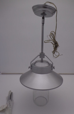 Visual Comfort Studio Boynton 11'' Wide 1-light Outdoor Pendant Brushed Steel