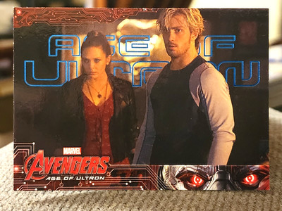 2015 Marvel Avengers: Age of Ultron Blue Foil /199 Pietro & Wanda Maximoff #58