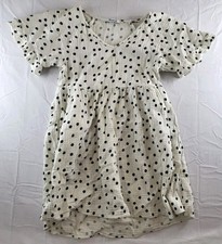 Madewell Babydoll Dress Women's XXS Lightspun Ruffle-Sleeve in Dot Toss