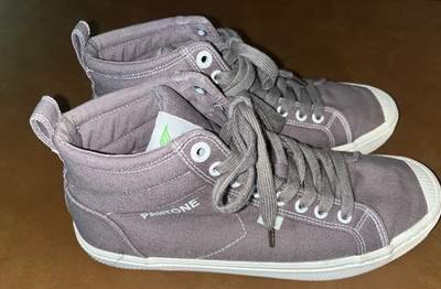 Cariuma OCA High Pantone Brown Canvas High Top Sneakers Men 8.5 Women 10