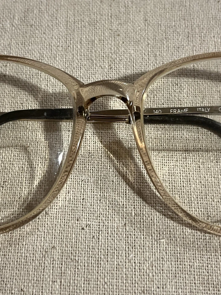Monturas de gafas Luxottica vintage para mujer 140 montura coñac Foto 3 de 4