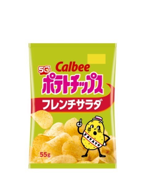 Calbee Kartoffelchips französischer Salat Geschmack 55g - japanische Kartoffe...