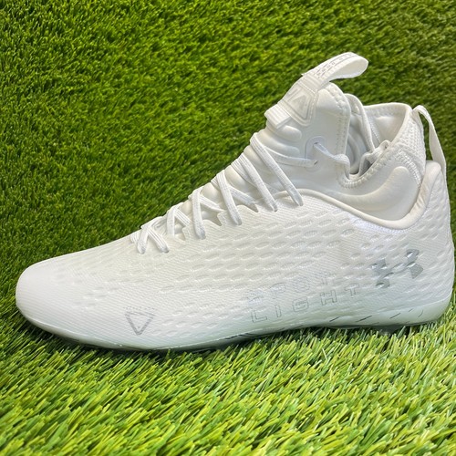 Under Armour Spotlight Lux MC 2.0 Mens Size 10 White Running Football Cleats - Picture 3 of 10