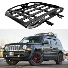 50" x 38" Roof Rack Cargo Basket Luggage Carrier w/ LED Lights For Jeep Patriot