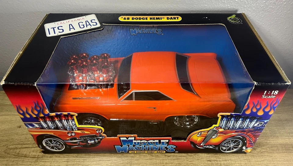 Muscle Machines - Orange 1968 Dodge Hemi Dart - 1/18 Diecast Car - Brand New - Image 2 of 4