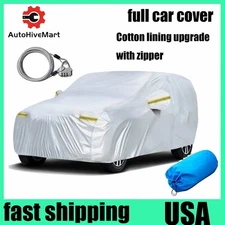All Weather Fleece Lining Full Cover Rain UV Protection W/Zipper For BMW X3 USA