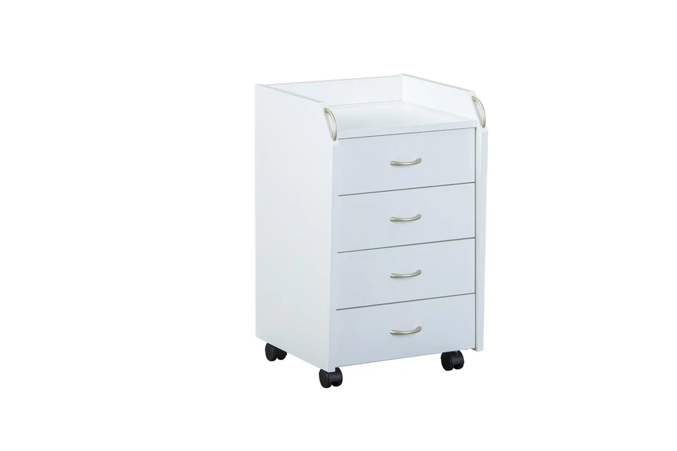 Interlink Pronti mit 4 Schubladen Rollcontainer - Weiß - Bild 2 von 4