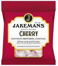 Jakemans Cherry Menthol Sweets 73g – Soothing Throat Lozenges
