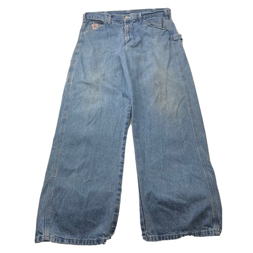 Mens 36x34 Carpenter Light Denim Jeans 