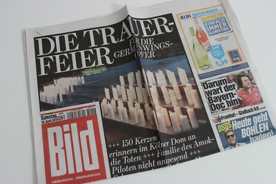 Bildzeitung 18/04/2015 April 18/4/2015 Special Occasion Gift