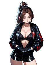 Mai Shiranui Fatal Fury KOF Waifu Weatherproof Anime Sticker 6" Car Decal