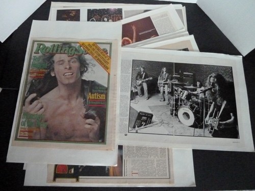 Vintage 1970's Lot of 22 Scrapbook Pages pics Ted Nugent Heart KISS Rock & Roll - Bild 3 von 24