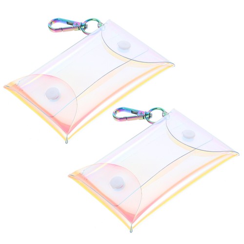 2pcs Mini Coin Purse Earphone Bag Trinket Organizer Key Storage Bag Change