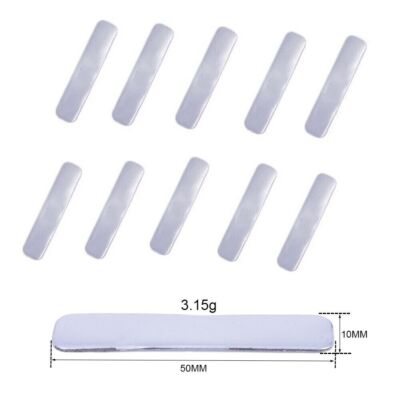 10 Stck. Bleiband zum Hinzufügen von Schwunggewicht für Golfschläger Tennisschläger Eisen Putter ~ L UK