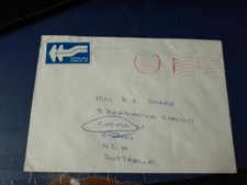 zimbabwe to australia commercial 1990 cover used special postmark as in pic