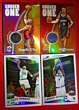 2005-06 Topps Chrome XFractor Refractor Ducan Chosen One Relics GOLD Iverson PSA