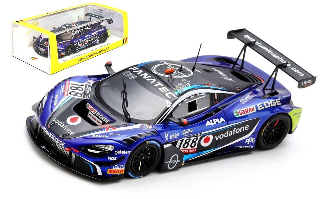 Spark SB523 McLaren 720S GT3 #188 'Garage 59' 24H Spa 2022 - 1/43 Scale