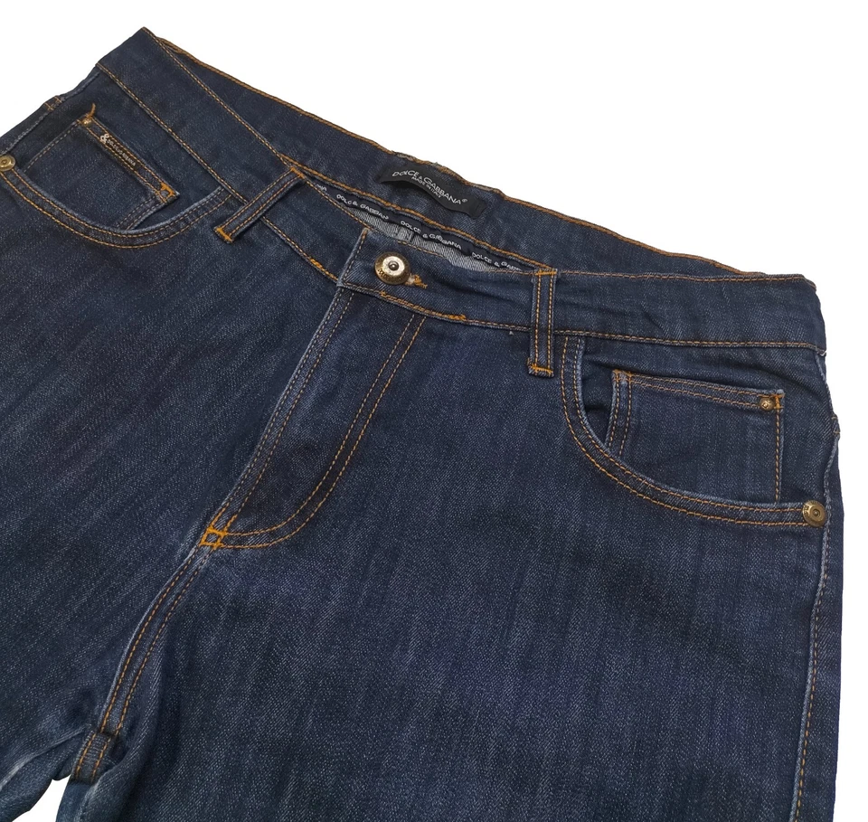 Pantalones Cortos de Jeans Dolce & Gabbana Para Hombre Azul Pantalones Cortos MODIFICADOS Cintura Talla 35 En Algodón Foto 2 de 4