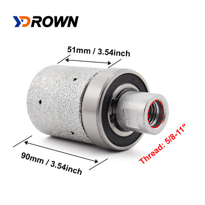 YDROWN 2  Diamond Drum Wheel Vacuum Brazed Grinding Wheel for Stone Sink Edges