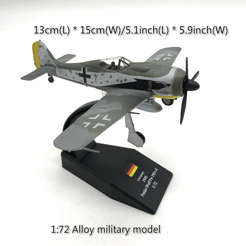 1:72 Scale Alloy Diecast Military Model Focke Wulf Fw-190 Würger Fighter Aircraf - Image 2 of 4