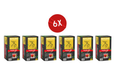 Mevlana Goran Tee Schwarzer Beuteltee mit Bergamotte Aroma 25 Beutel (6 Pack)