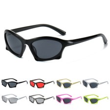 Modern Retro Geometric Sunglasses Trendy Cat Eye Cool Style Shades Sun Glasses