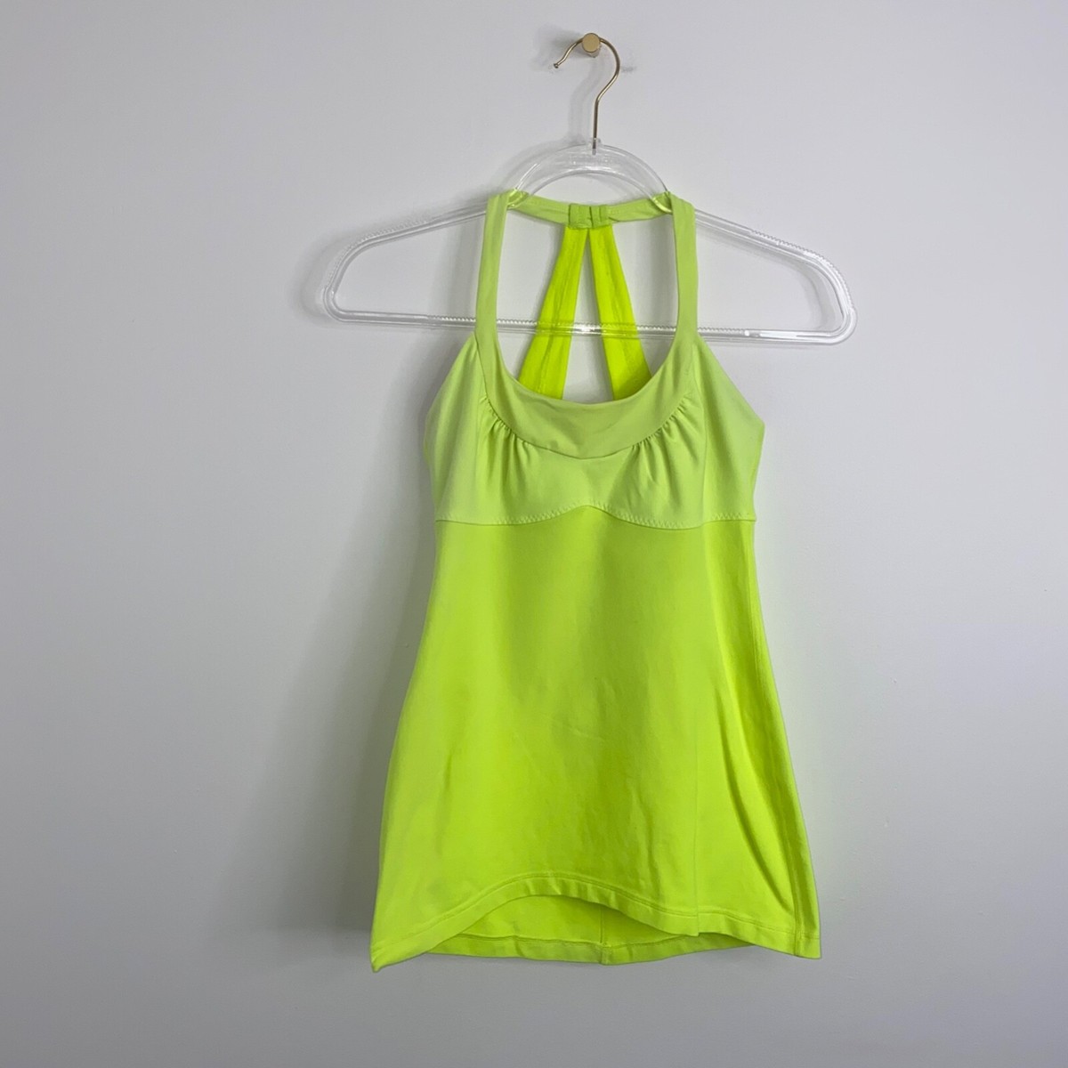 ヨガ lululemon - *outlet* size6 tank top lululemon Lululemon Womens Size 6 Rest Less Yoga Tank Top Bright