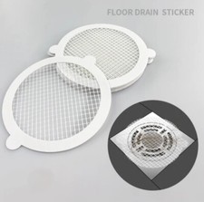 25 Pack Disposable Shower Drain Hair Catcher Mesh Sticker Strainers for Shower