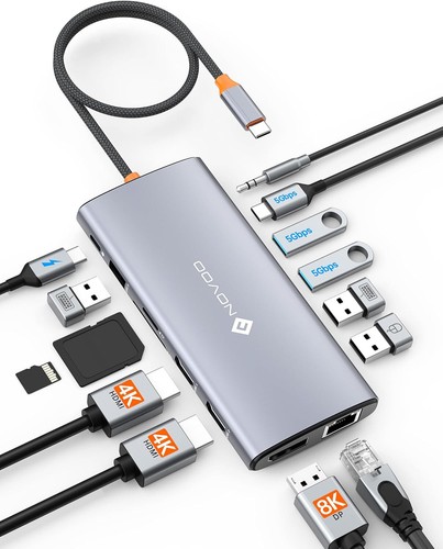 14-IN-1 USB-C HUB. Multi-Function USB-C Adapter