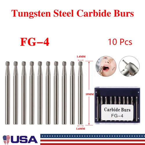 10Pcs FG Dental Carbide Burr Burs Drills FG 2/3/4/5/701/ 330/1558 for High Speed - Picture 52 of 142