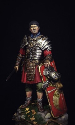 1/24 Scale Roman Centurion Resin Figure Model With Armor & Shield Unassembled