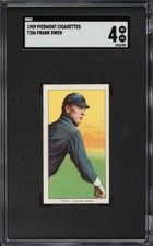 1909-11 T206 Piedmont Frank Owen SGC 4 VGEX