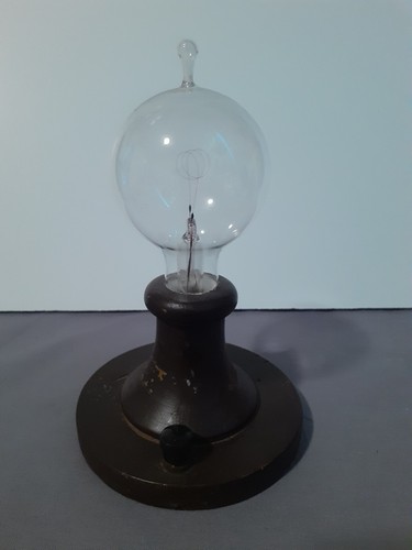 1929 Edison Replica Light Bulb Antique Vintage Lamp Old Wood Working Anniversary - Picture 6 of 10