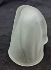 McKee Frosted Split Open Leg McKee Style Crystal Glass Bottoms Up Shot Glass Cup