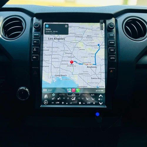 12.1" Carplay Android Car Stereo Gps Radio Tesla Style For Toyota Tundra 2014-21 - Picture 12 of 15