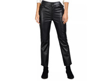 Sanctuary Faux Leather Kick Crop Pants Black Size 31 1018