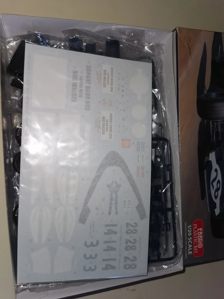 Lotus Type72C Rob Walker Team Lotus Ebbro No. 20002 1:20 all sealed bags - Immagine 3 di 4