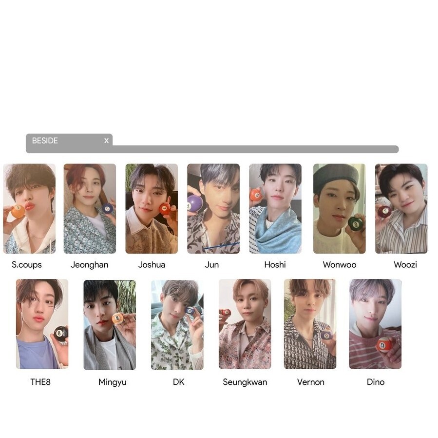 SEVENTEEN Your Choice BESIDE トレカ コンプ セット SEVENTEEN - Your Choice - Official Photo card ONESIDE OTHERSIDE