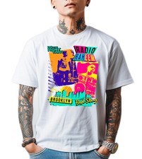 NEW Art Society x SWOD RADIO RAHEEM 80s WHITE Tee Shirt SM-5XLARGE MADE IN USA