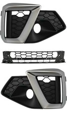 SET Lüftungsgitter GITTER Stoßstange vorne Für AUDI A4 (B9) S-LINE 05.2019-