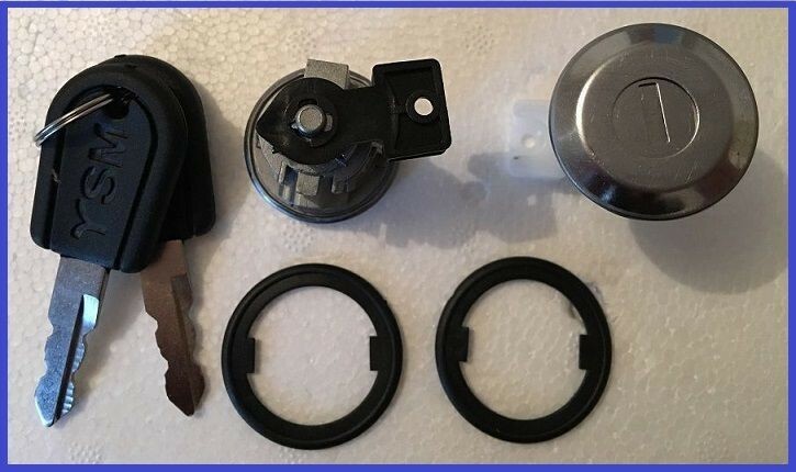 Cylindre de serrure robuste barillet de porte pour Citroen ZX en acier renforce