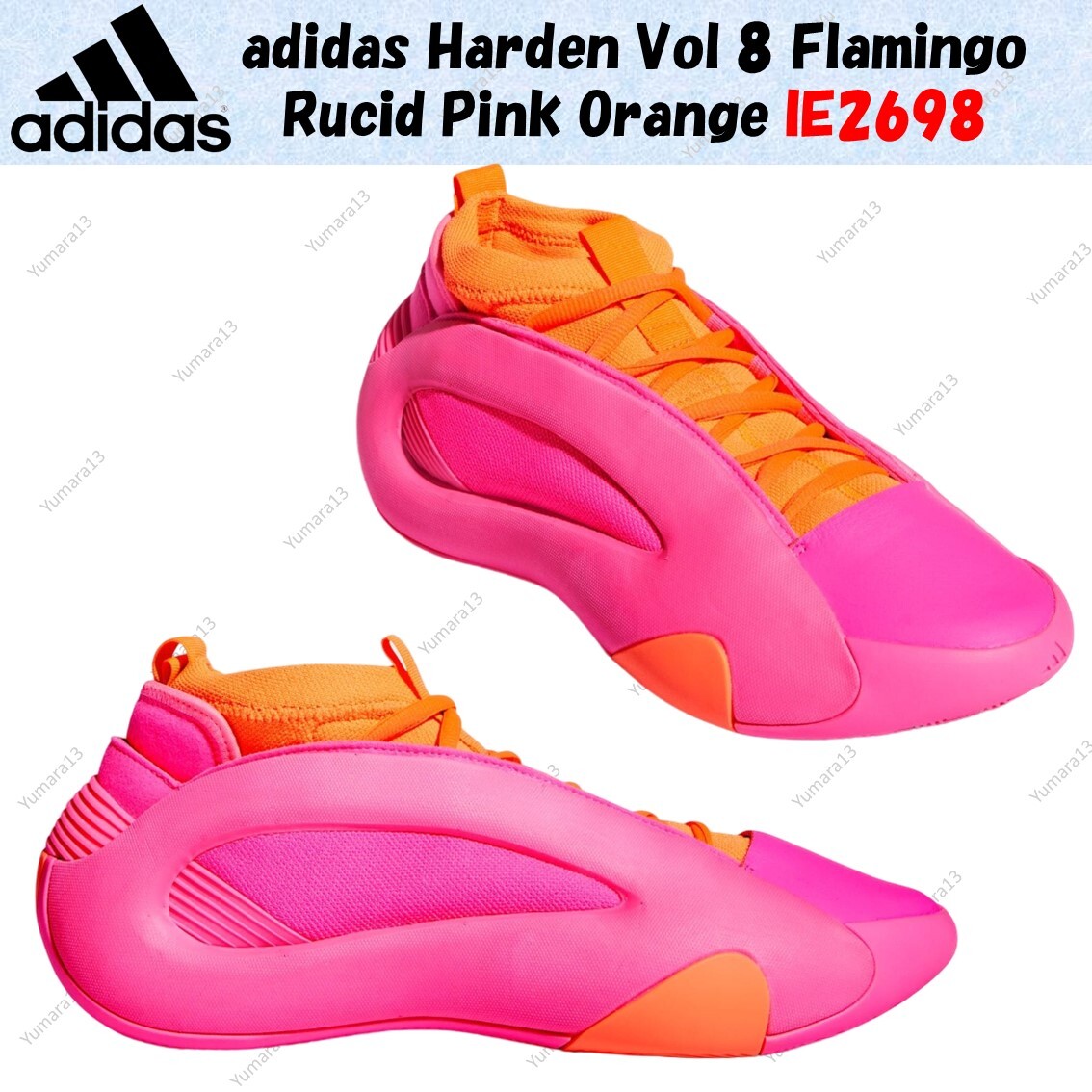 adidas Harden Vol 8 Flamingo Rucid Pink Orange IE2698 Men
