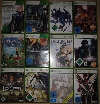 12xRPG Spielsammlung: Blue Dragon Witcher Remnant Lost Odyssey Enchanted Arms