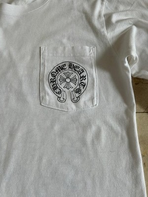 Authentic Chrome Hearts White Los Angeles Long Sleeve T Shirt sz S