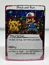 PIKACHU x ASH 42/100 x SHOCK AND RUN x POKEDOODLY - POKEMON - PSA CGC BGS TCG