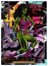 2024 Upper Deck SkyBox Marvel Masterpieces ’92 Platinum Holofoil SHE-HULK #82 UD