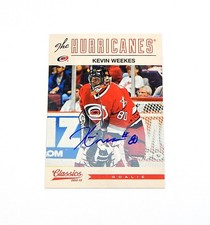 2012-13 Panini Classics Signatures Autographs Kevin Weekes #80 On Card Auto
