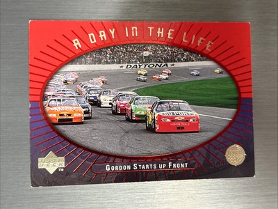 1999 Upper Deck Road to the Cup A Day in Life Jeff Gordon Starts up Front 